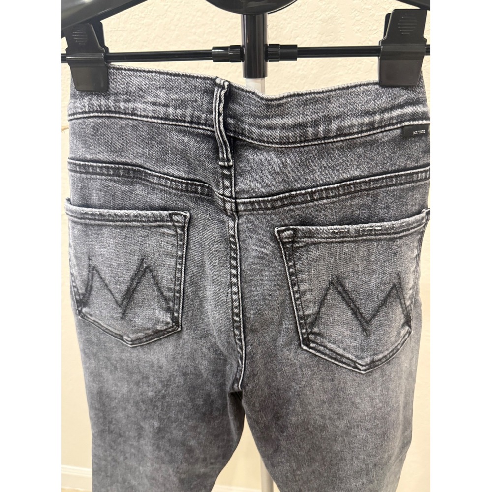 Mother Denim Insider Crop Step Fray Jeans 30 Cool Girl Grunge Minimalist NWT - Picture 5 of 7